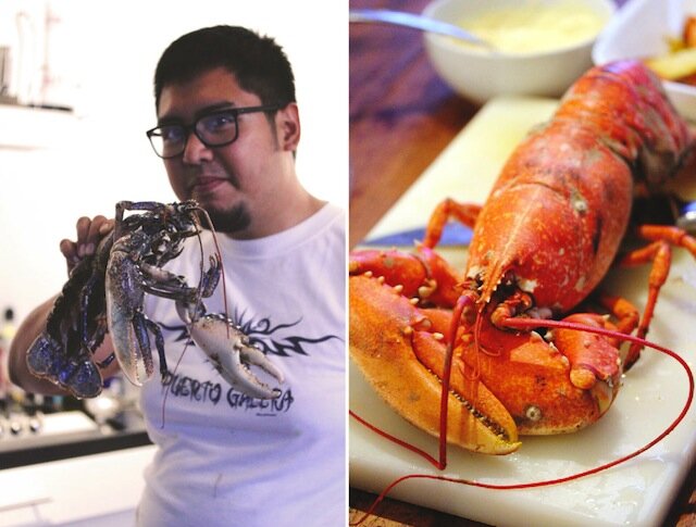 Marlon's lobster dinner