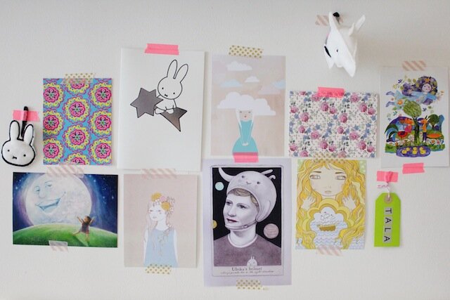 Nursery before-art prints on wall