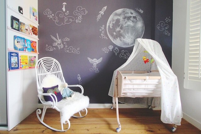 Nursery before with Stokke bassinet
