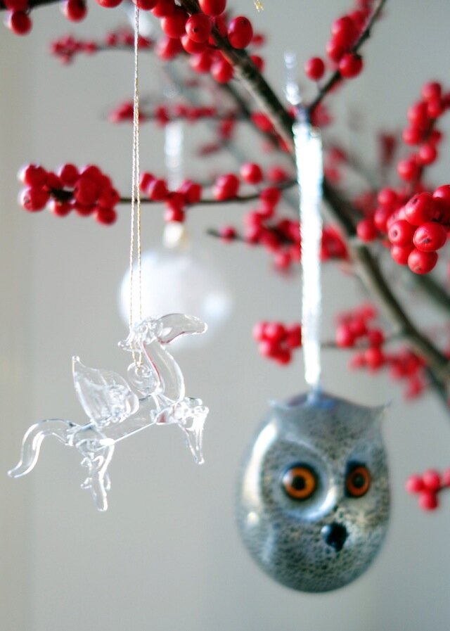 Glass Christmas tree ornaments from Germany